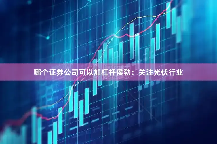 哪个证券公司可以加杠杆侯勃：关注光伏行业